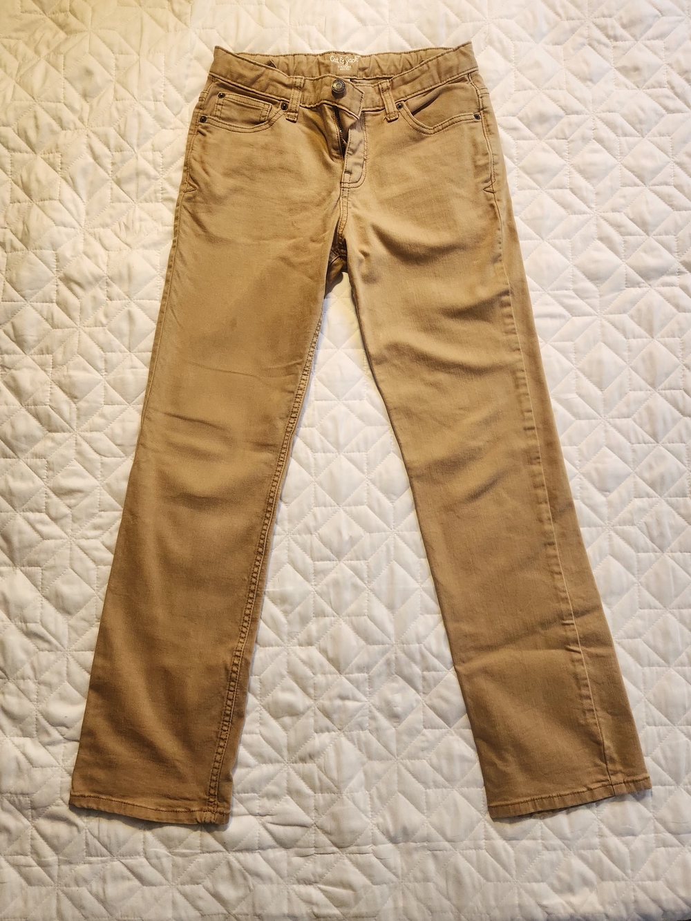 Cat & Jack Kids Tan Straight-Leg Jeans